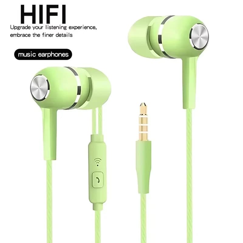 Sport Earbuds Headphones HiFi Bass Stereo Sound Gaming Sport Daily Headset For Smartphone PC Laptop Daily Commute Audio Supplies