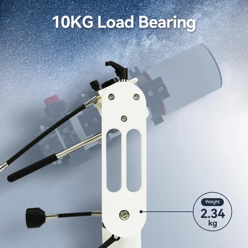 Astronomical Telescope Micro-motion Visual Warp and Latitude Platform Load-bearing 10kg 360-degree dial Biaxial worm gear