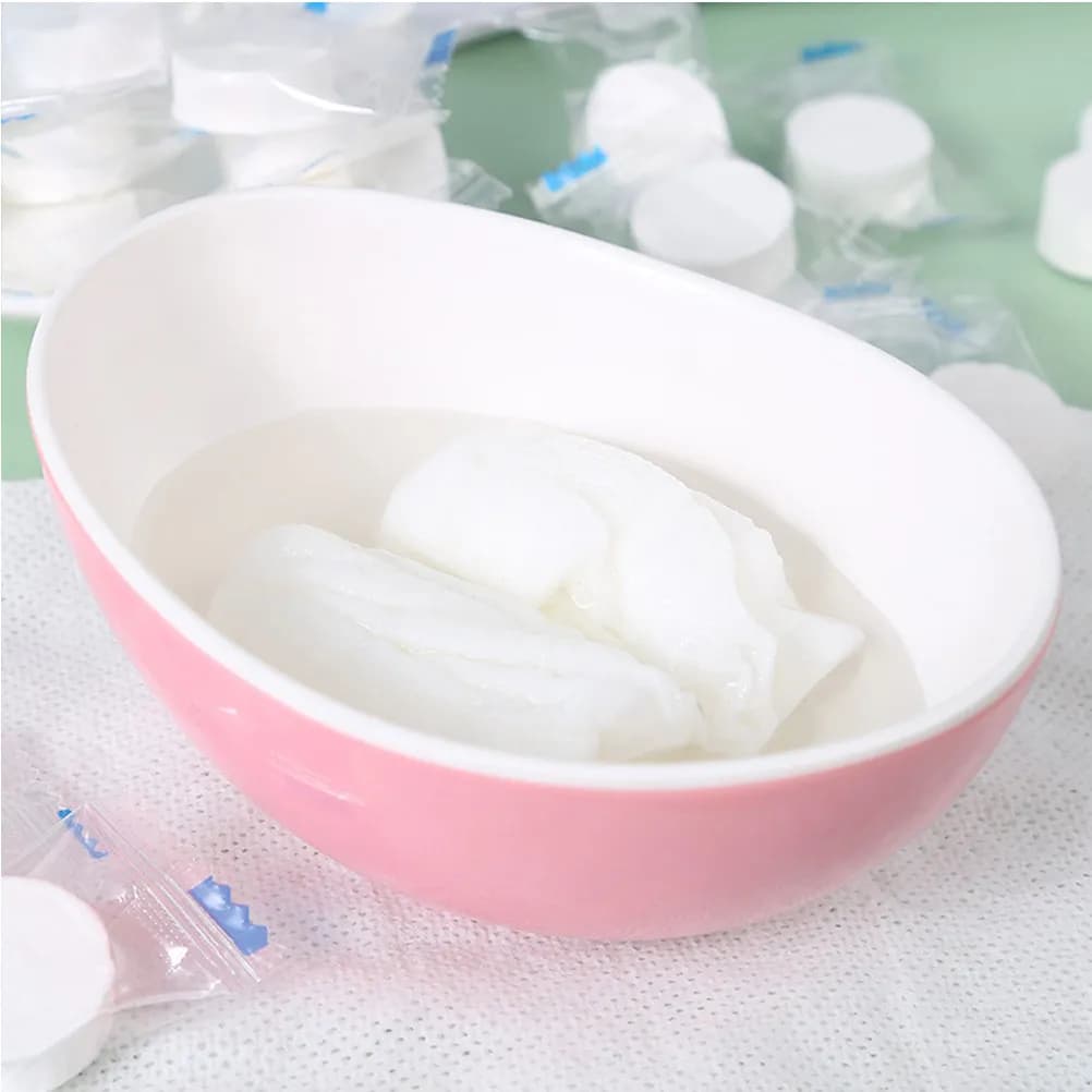 100Pcs Compressed Face Towel Premium Disposable Non-Woven Mini Travel Towel Expands in Water Soft Makeup Remover Camping Hiking