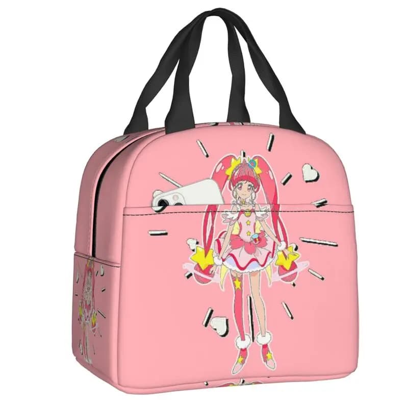 Borsa per il pranzo isolata personalizzata Pretty C-Cures per le donne, scatola per il pranzo termica a tenuta stagna Sweet Angel, per ufficio, lavoro, scuola