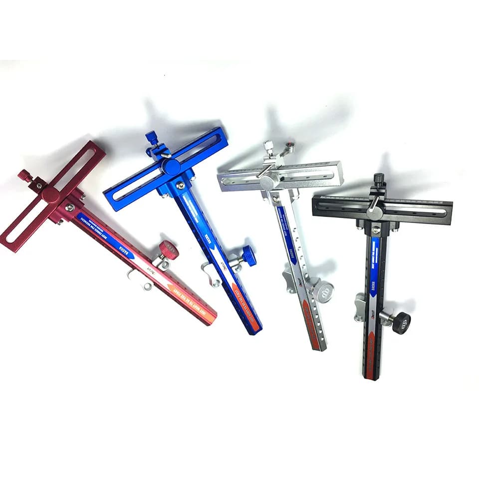 DECUT BASHA Recurve Bow Sight Archery Competition Accessories Long Arm Fine Adjustment Aiming Shooting Hunting Scope Metal Frame