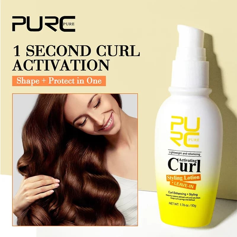 PURC Curl Styling Cream Cura dei capelli Balsamo senza risciacquo Proteine al collagene Levigante Capelli lucidi Trattamento del cuoio capelluto Cura dei capelli 50g