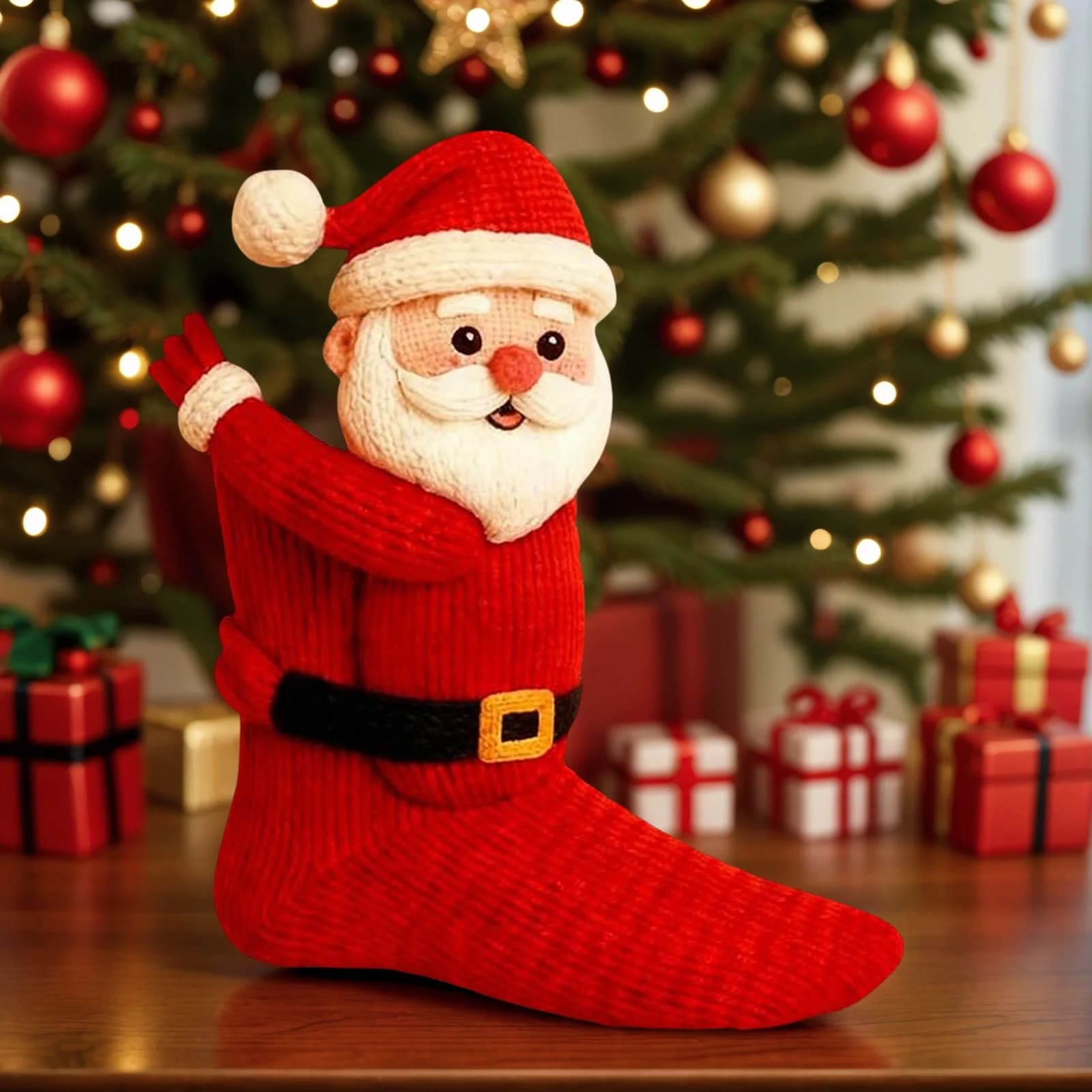 1 Pair Soft Cotton Socks Cute Cozy Fuzzy Autumn Coffee Stockings 3D Knitted Lovely Women Socks for Women Teens Kids Home Winter