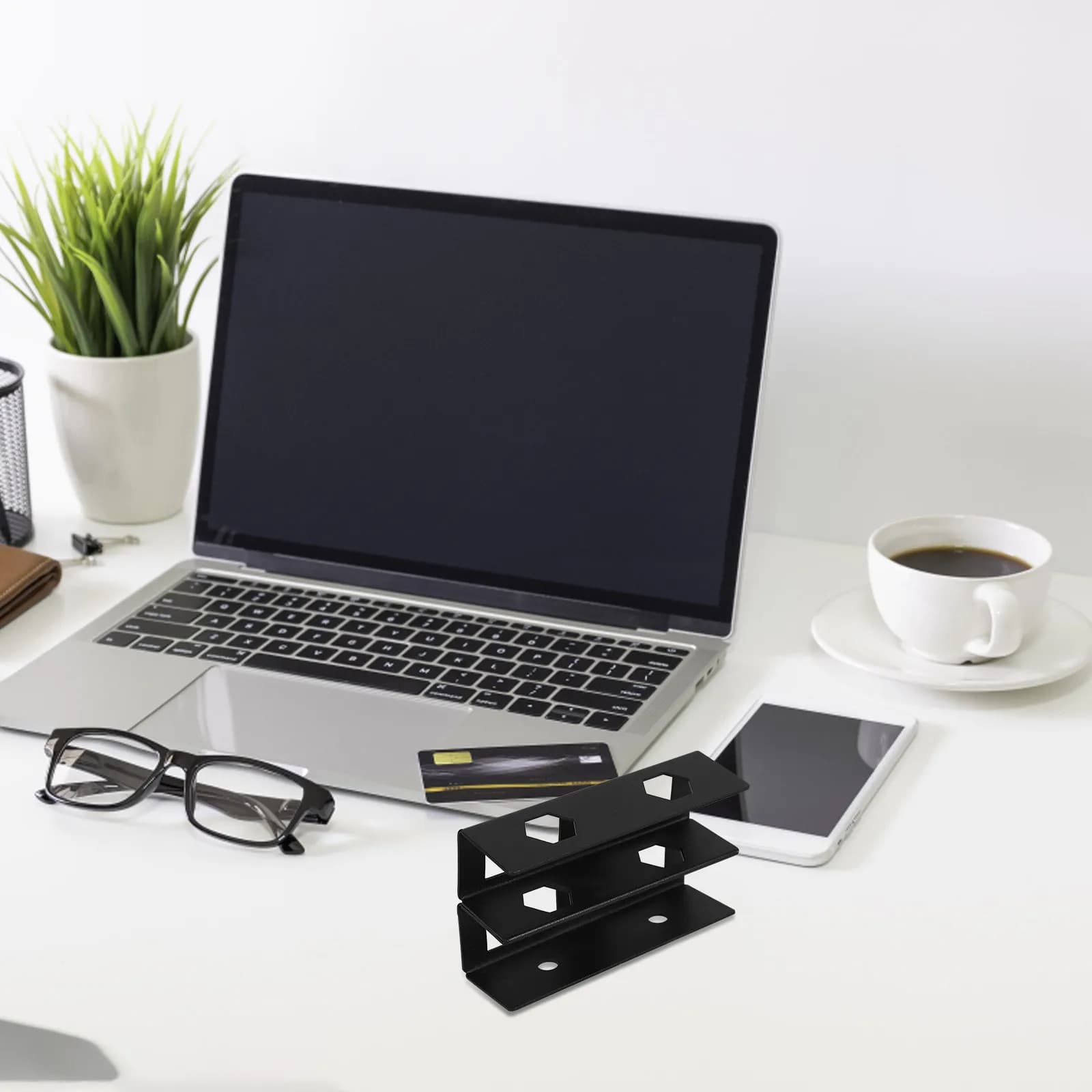 Adjustable Laptop Stand Ergonomic Desktop Holder Office Desk Organizer for Home Work and Study
