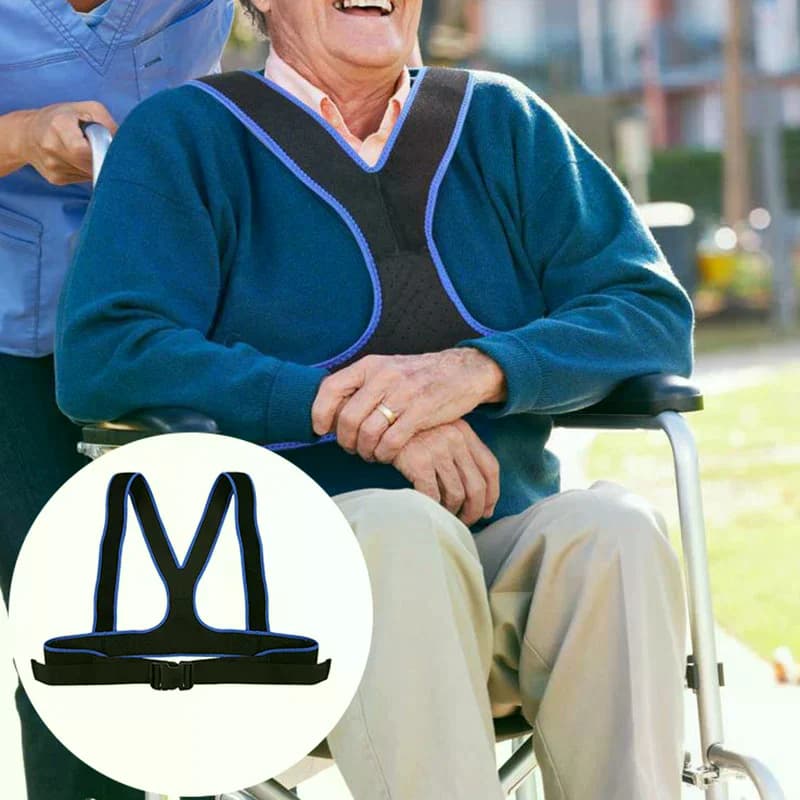Wheelchair Fall Prevention Safety Seat Belt Harness for Elderly Patients