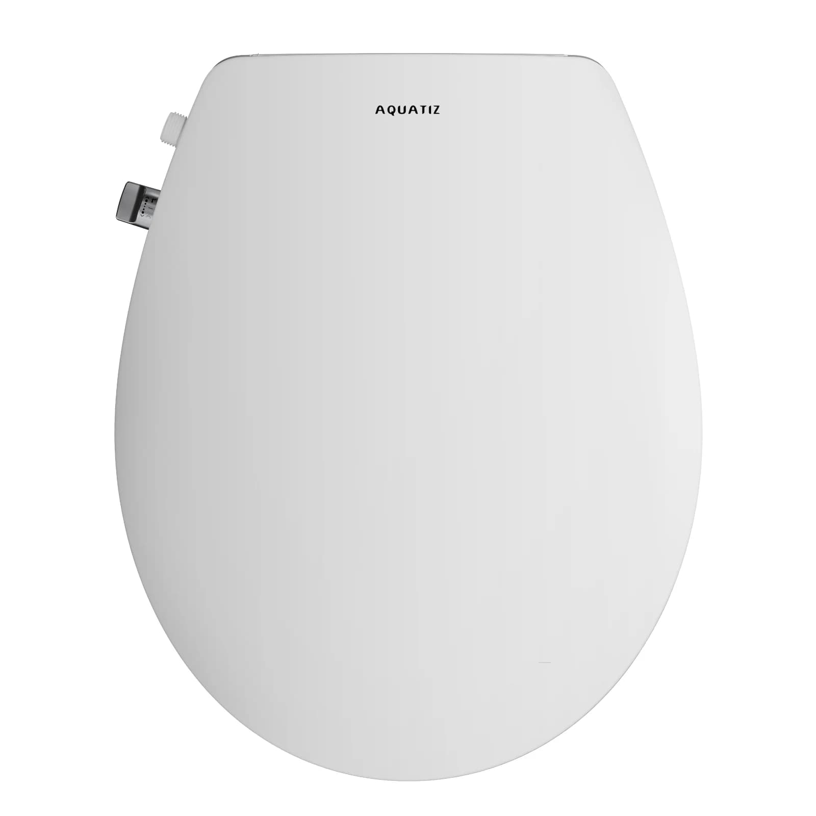 AQUATIZ Sedile WC rotondo per bidet con chiusura ammortizzata, sedile WC per bidet non elettrico con doppi ugelli autopulenti