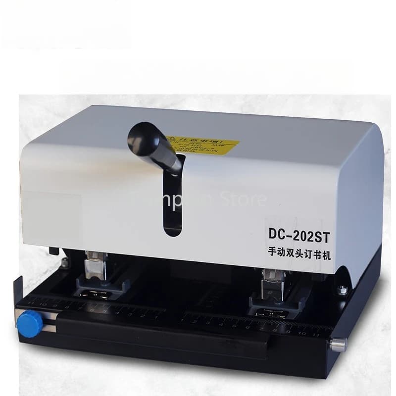 Cucitrice a doppia testa per carichi pesanti DC-202ST Cucitrice universale per carta A4 da 50 pagine addensata per risparmiare manodopera