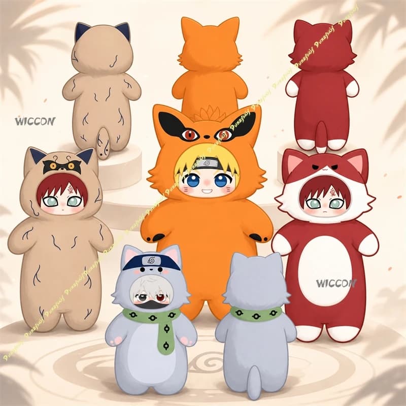 Anime Merchandise Pillow Kakashi Gaara Doll Attribute Cos Plush Cute Cotton Toy Soft Long Hugging Pillows Xmas Gifts Halloween​​