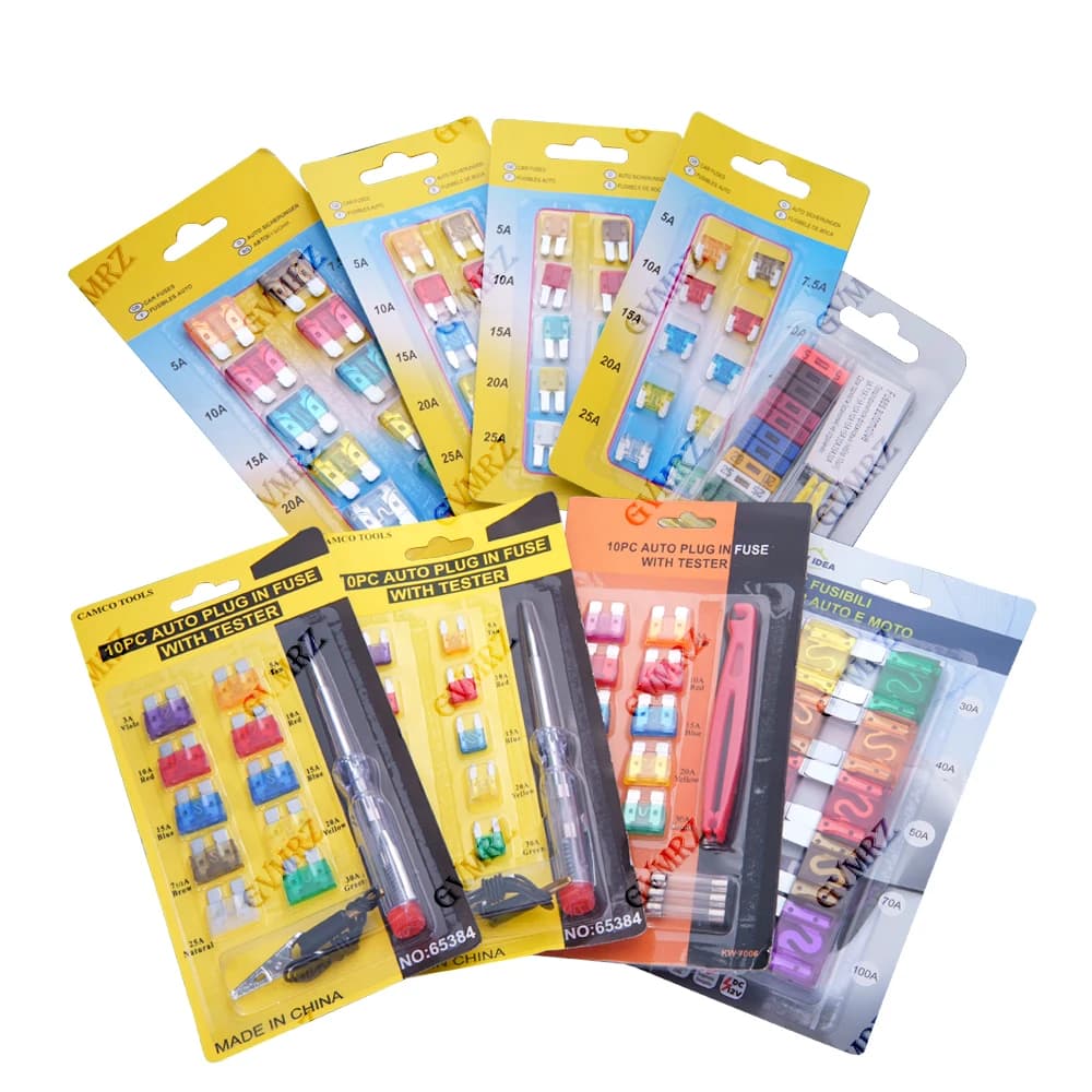 Car Fuse 32V insert Set Amp Clip Fuse for Car Truck Micro Small Test Pencil carton packaging Standard Mini Fuse
