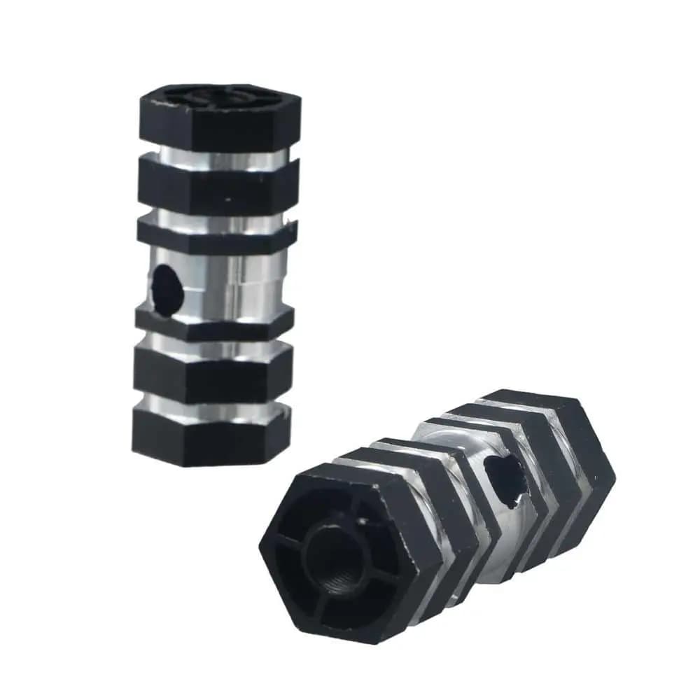 Perni esagonali per bici BMX in lega di alluminio con scanalature per ruote anteriori e posteriori, per mountain bike sportive e acrobazie