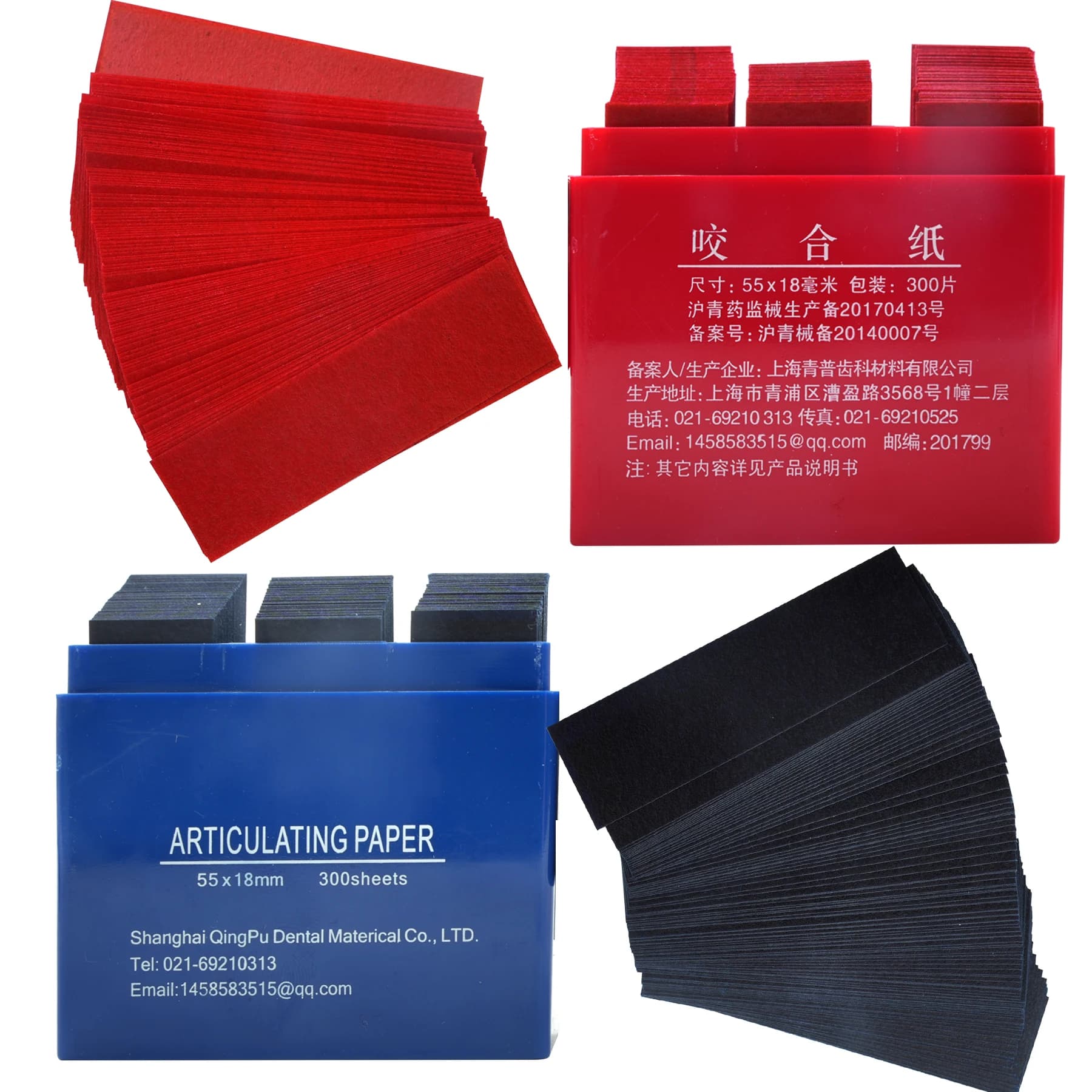 300 Sheets/Bathroom Dentale Paper Articulation Dentist Blue Red Double-sided Dead Strips Oral Dentist Whitening Tooth Tools