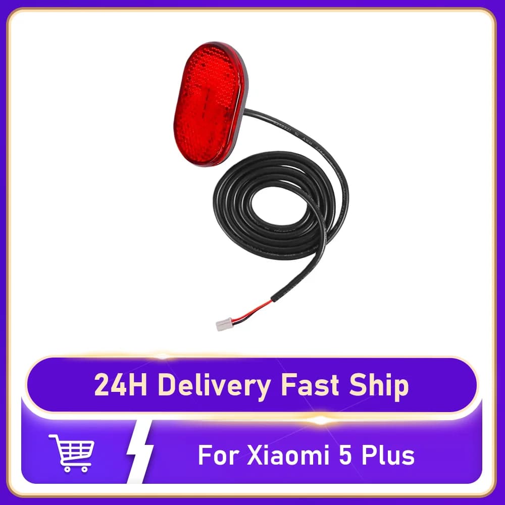 Fanale posteriore per monopattino Xiaomi 5 Plus, accessori per scooter elettrico, luce freno a LED impermeabile, ricambio
