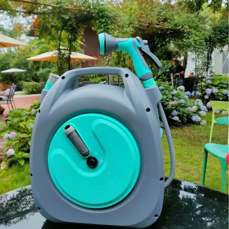 Household High Pressure Water Hose Reel Cart Tap Water Sprayer For Car Washing Garden Irrigation Outdoor Cleaning Tool