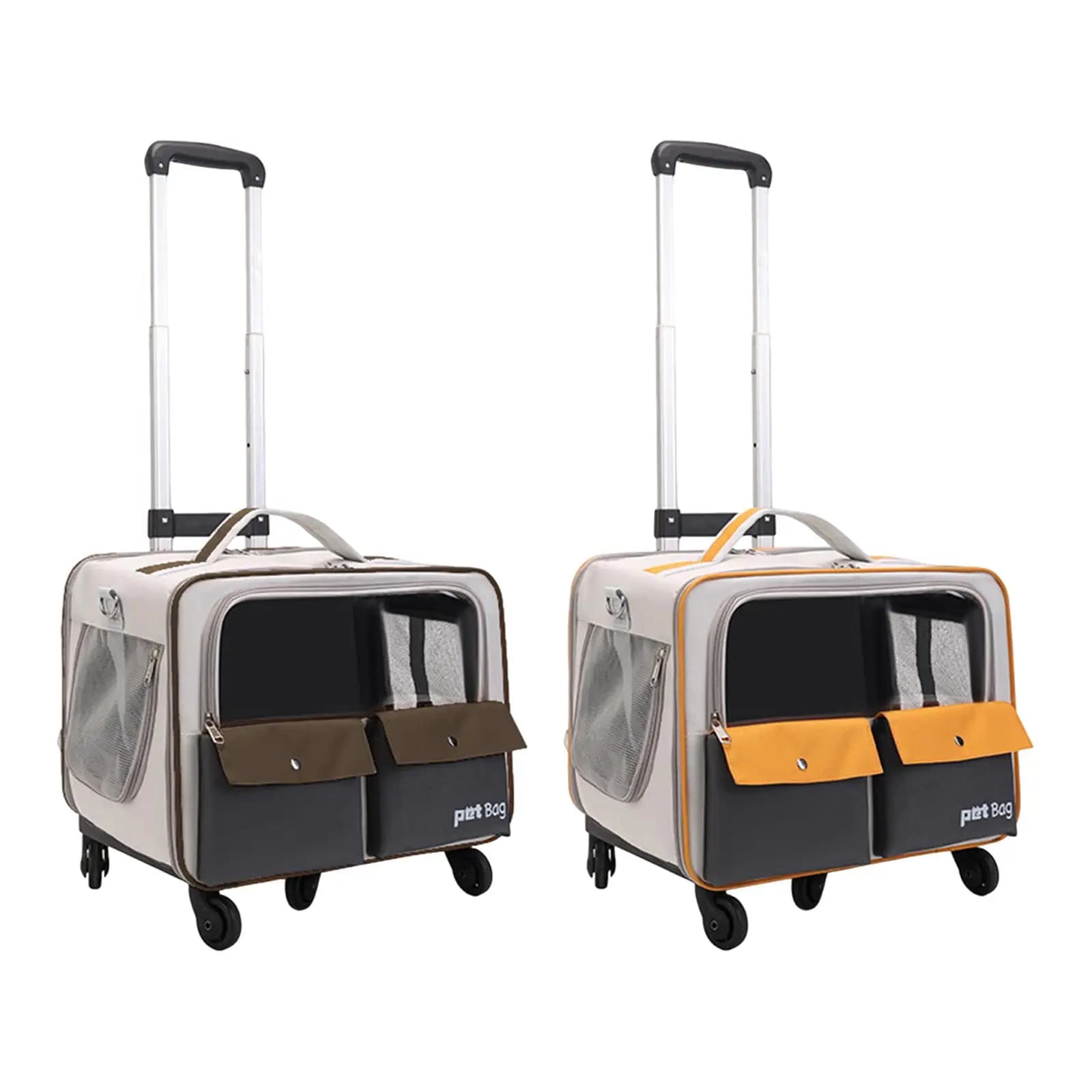 Borsa per trolley per gatti Zaino per cani portatile con cerniera liscia e finestra trasparente, borsa da viaggio per animali domestici per gatti, cuccioli, gattini