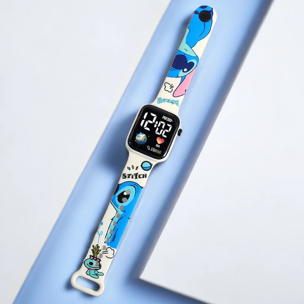 Stitch Disney Kids Watches Girls Reloj Inteligente Para Niños Niña Reloj Digital Watch Women's Relógio Infantil Kids' Watch