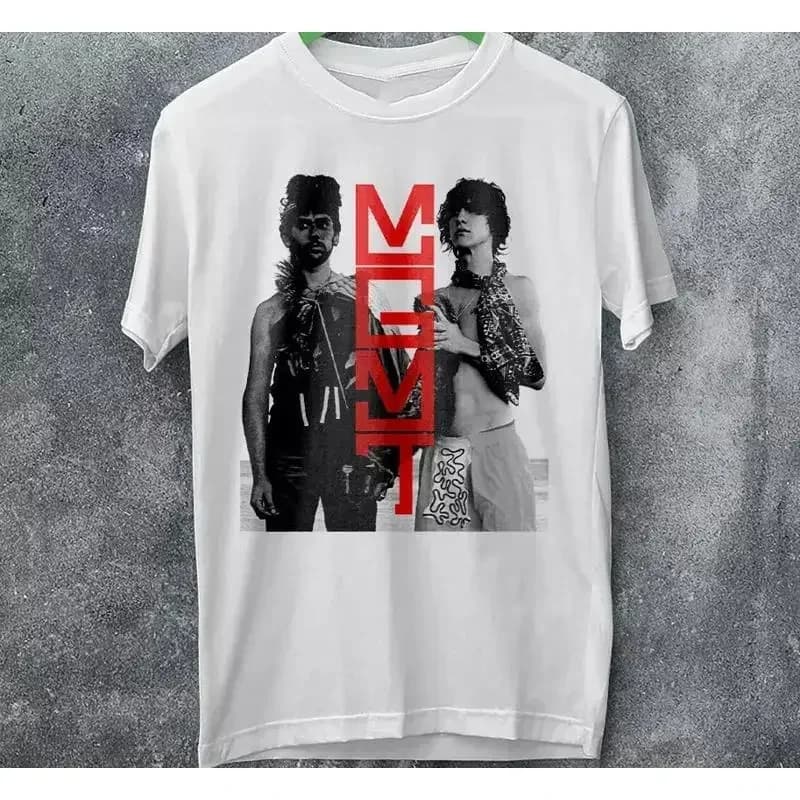 MGMT band Album T shirt White Full Size S_4XL