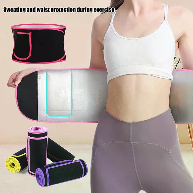Sports sweat burst waist support belt Shaper for body Running in gym Trainer for life Training for abdominal fat burning Sauna Weight loss