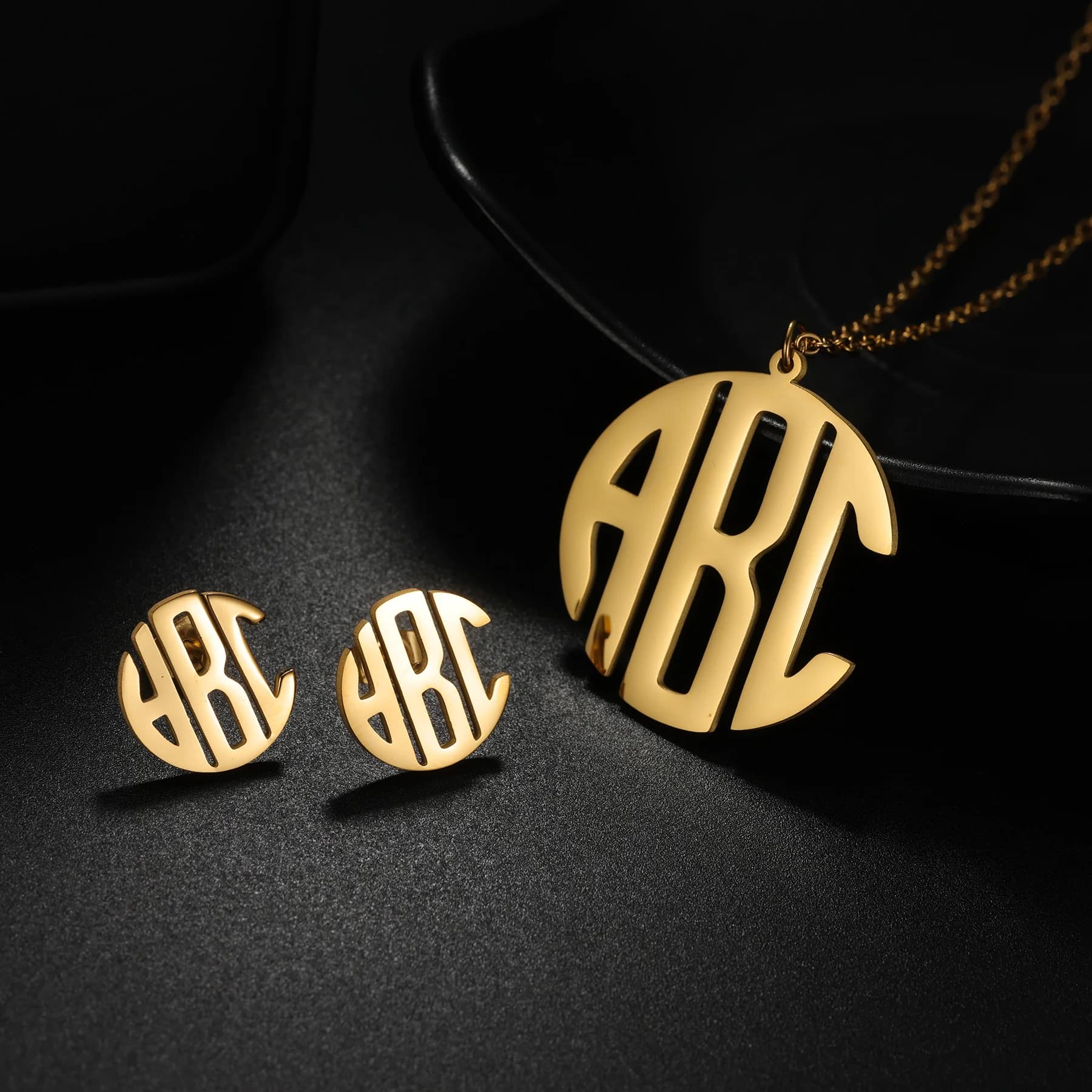 Set di bracciali e collane con nome personalizzato in zirconi per donna, set di gioielli in acciaio inossidabile, regali personalizzati per anniversario e compleanno