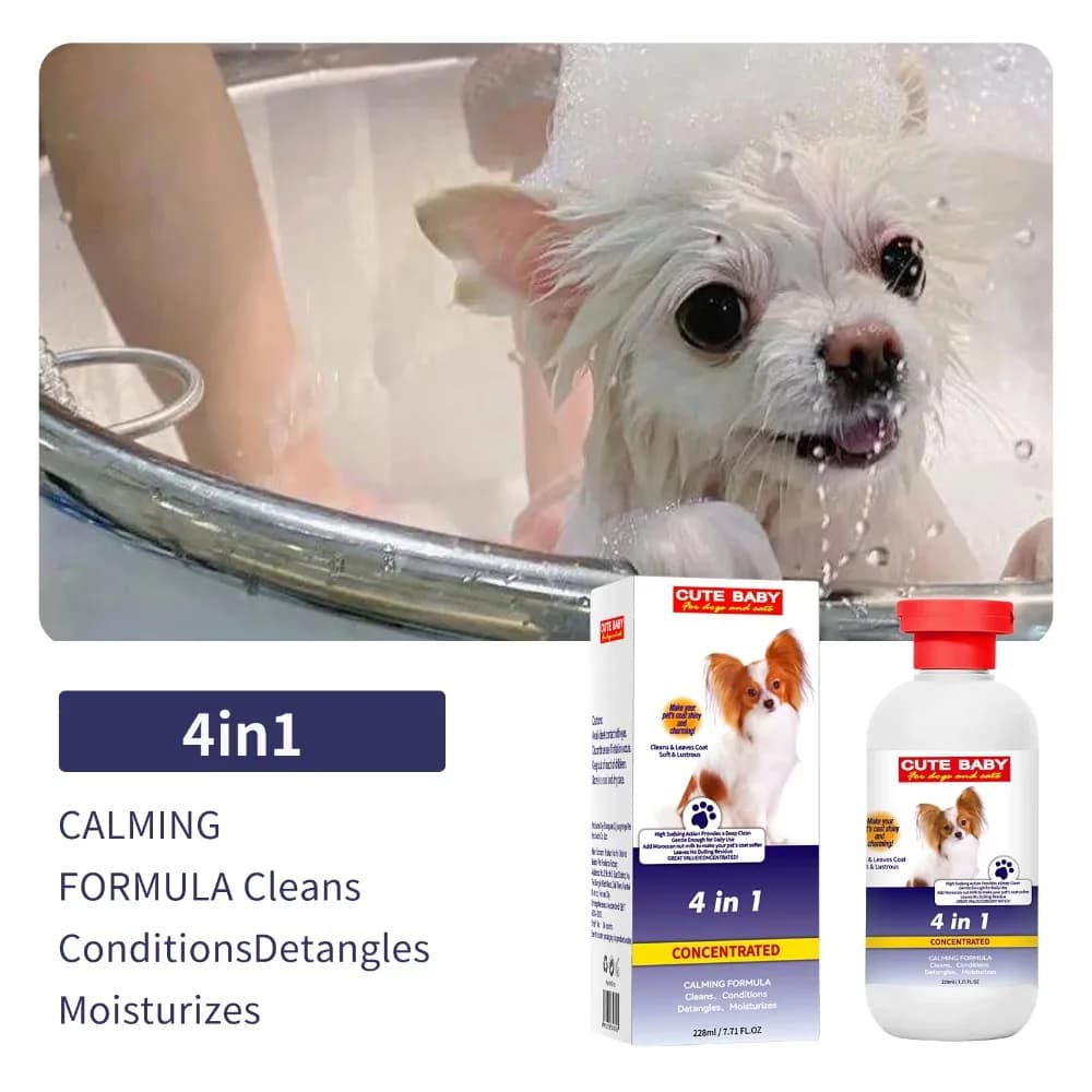 228ml PET Cleaning High Quality Safe Pet Dog Shampoo Body Wash Tender Skin Odor Removing Cleansing Petcleaning for Dogs Cats