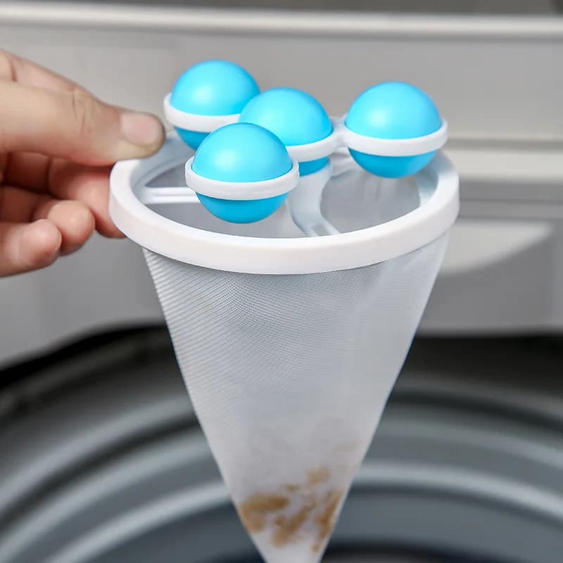 Durable Floating Filter Bag Multifunctional Lint Pet Hair Remover for Washing Machine Laundry