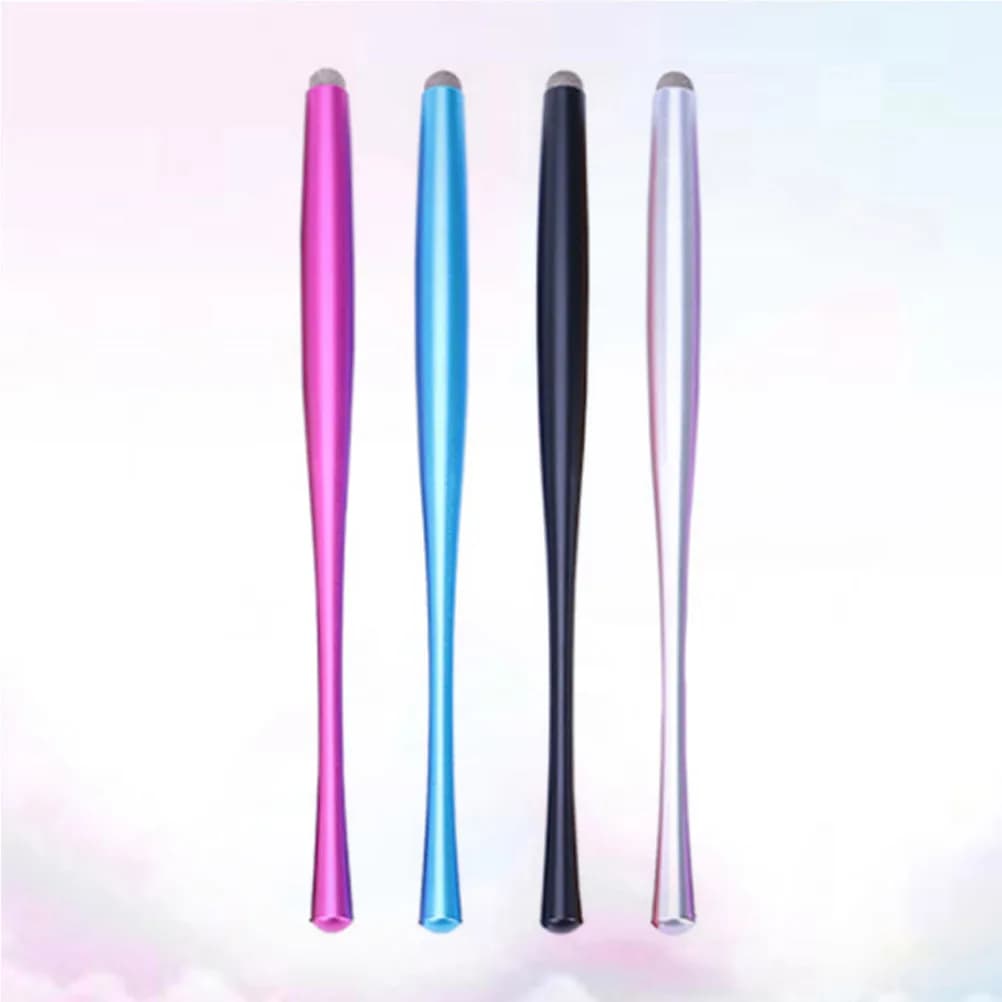 4 Pezzi Penna Capacitiva in Metallo Premium con Punta Liscia per Telefono e Tablet, per Scrivere, Disegnare e Navigare, Penna per Schermi Touch