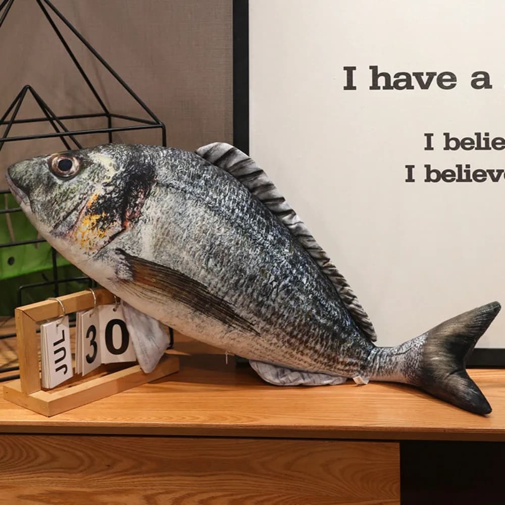 Cuscino a forma di pesce imbottito, simulazione di persico, cuscino a forma di pesciolino, cuscino morbido in cotone PP, regali anime