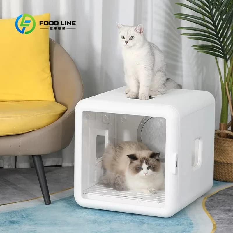 Asciugatrice Automatica Personalizzata da 65L per Animali Domestici, Silenziosa e Veloce, per Gatti e Cani