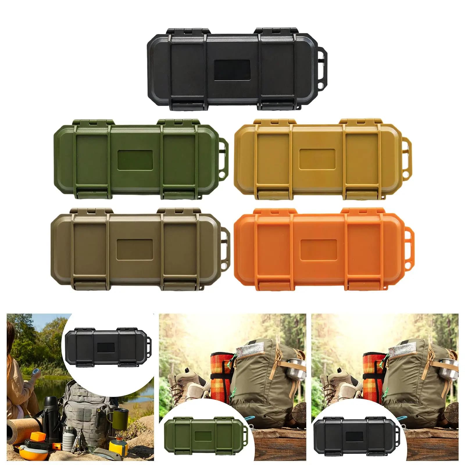 Custodia per attrezzi EDC Organizzatore versatile leggero portatile per sopravvivenza all'aperto Robusta custodia sigillata impermeabile da 17,6x8,5 cm