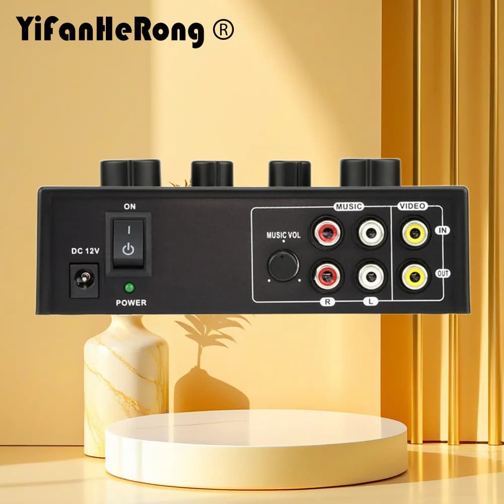 Sistema audio mixer audio per karaoke con spina europea Sistema mixer eco per macchina karaoke audio digitale portatile professionale