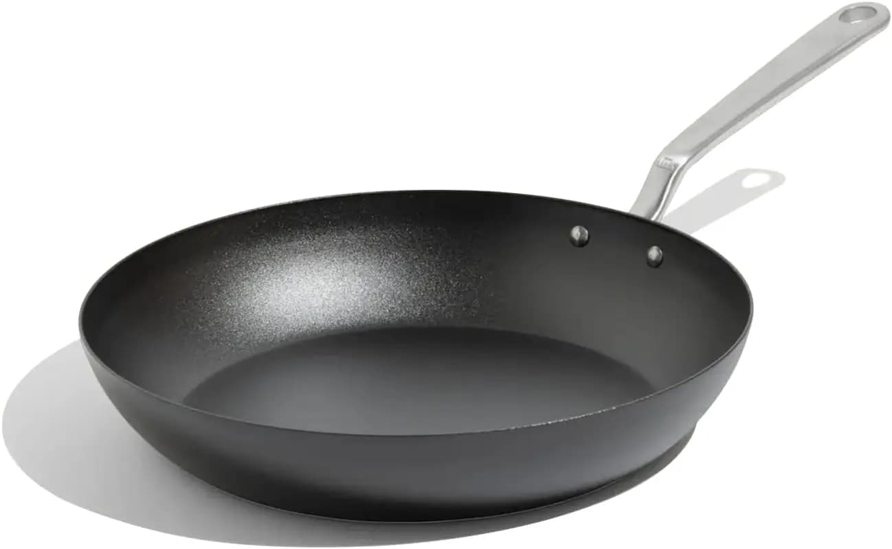12-inch Blue Carbon Plate - Compatible with Induction, Professional Kitchen Tools, Manufactured in Sweden