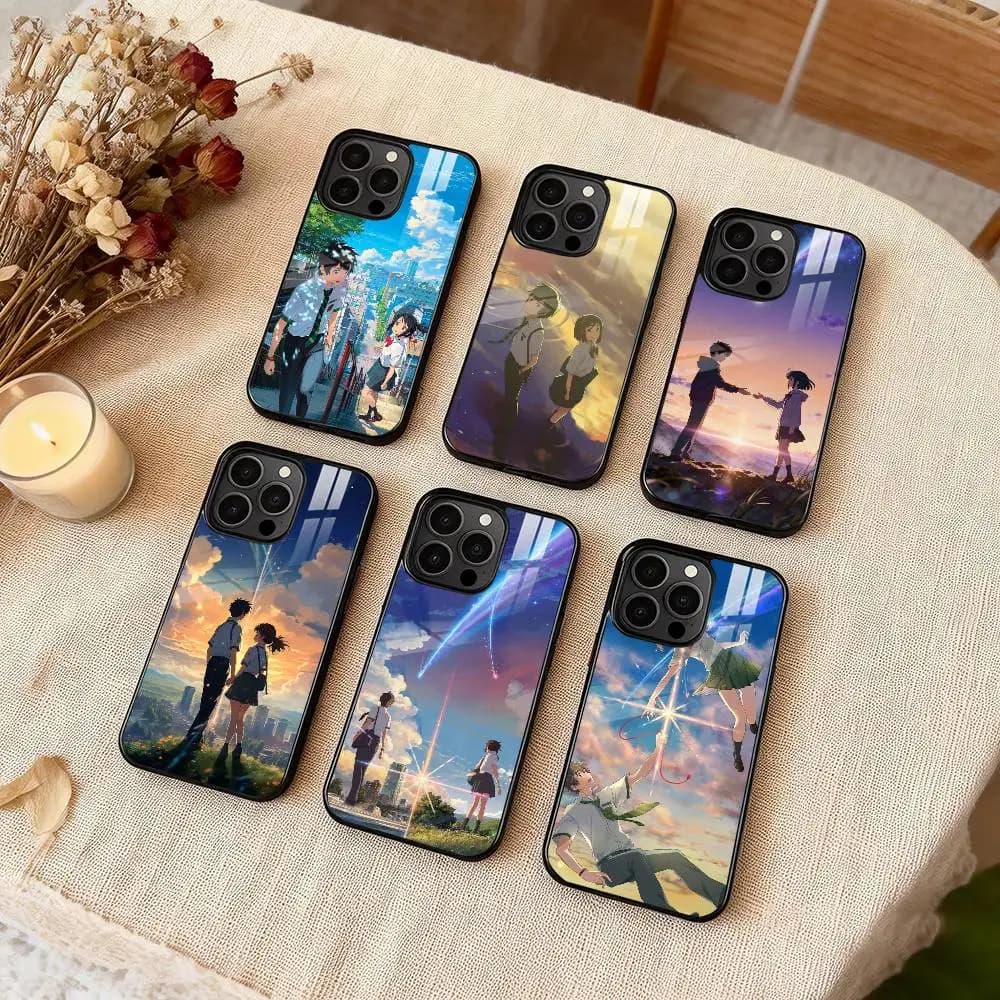 Cover per iPhone Classici Anime Y-Your Name per iPhone 17, 16, 15, 14, 13, 12, Plus, Pro, Max con Ricarica Wireless Magnetica MagSafe
