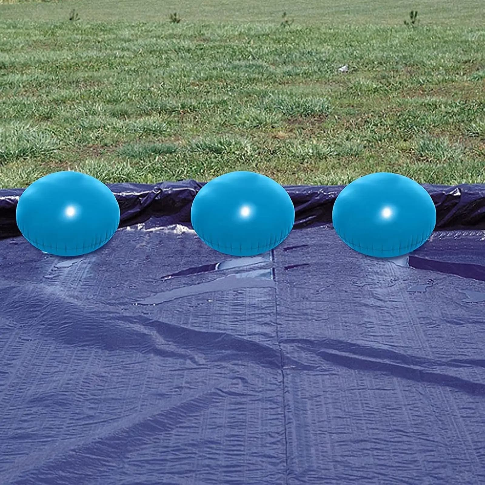 1/2 Pieces Air Pool Pillow Cover For PVC Pool Durable Air Cushion for Winter Pool Inflatable Pillow for Winter Cold Pool