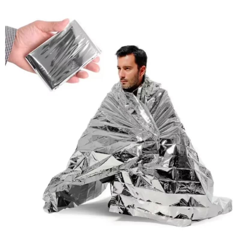 Bulk Pack Waterproof Windproof Emergency Thermal Rescue Blanket Heat Retaining First Aid Accessory for Outdoor Medical Treatment