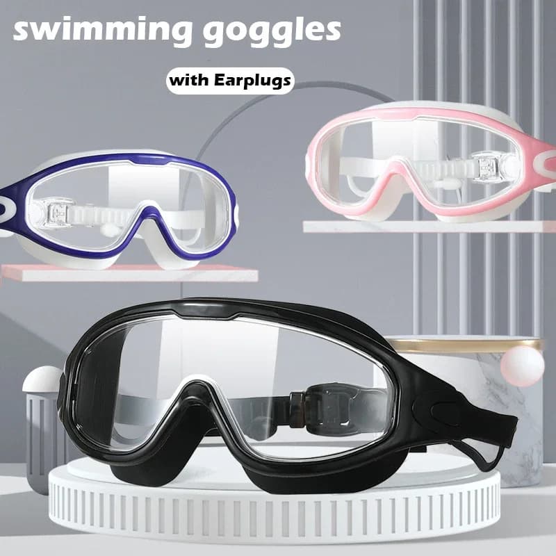 New Swimming Goggles For Adult Men And Women High-Definition Waterproof And Anti Fog Electroplating Large Frame Swimming Goggles