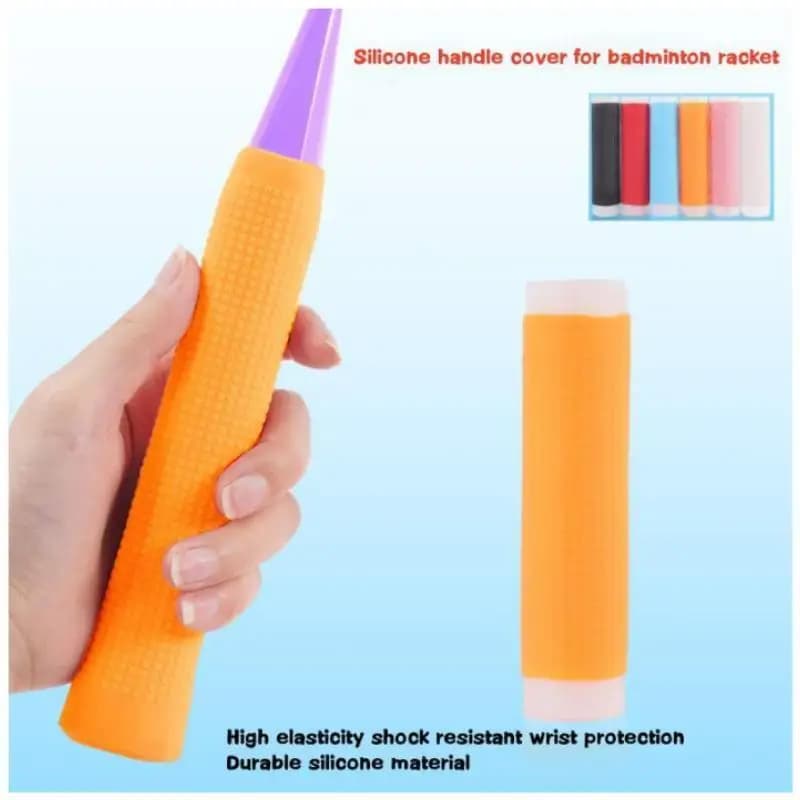 Nuova copertura professionale per maniglia in silicone antiscivolo e resistente all'usura per racchetta da badminton, copertura per maniglia per canna da pesca