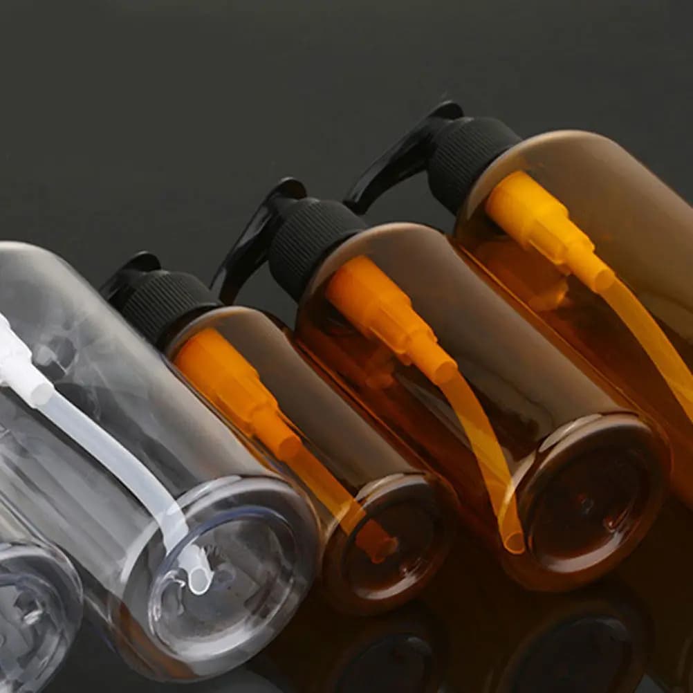 Set di 6 Dispenser con Pompa da 100Ml, Design Senza Aria, Antigoccia, per Artigianato, Formato da Viaggio, Contenitori Vuoti per Sapone Liquido e Acqua