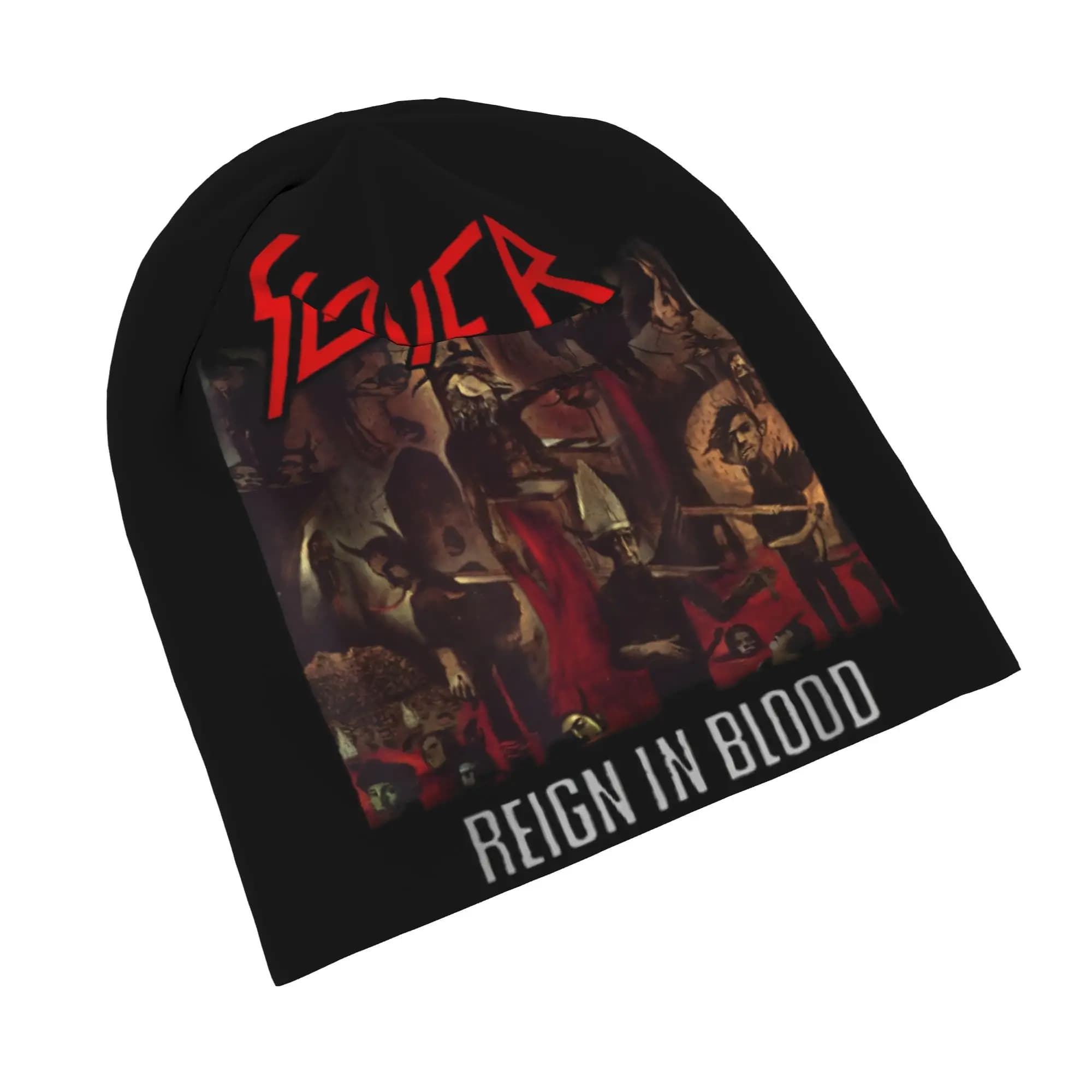 Reign In Blood Band Trash Metal 1980s Cap Slayer Cool Men Women Outdoor Skullies Beanies Hat Spring Warm Dual-use Bonnet Hat