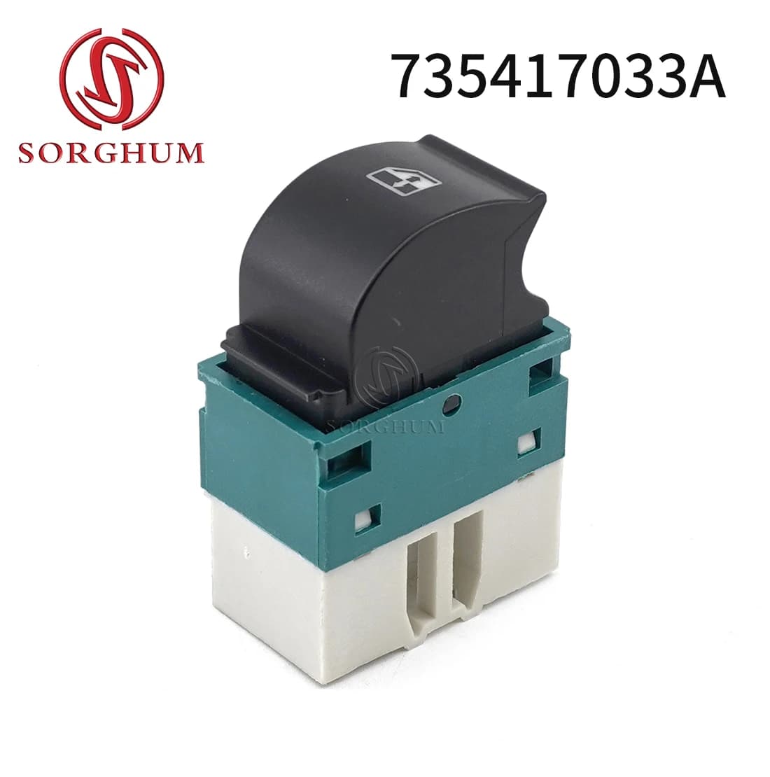 Sorgo 735417033A per Fiat Idea Doblo 2001-2015 per Lancia Musa alzacristallo interruttore singolo pulsante di ricambio 5 pin 27806955