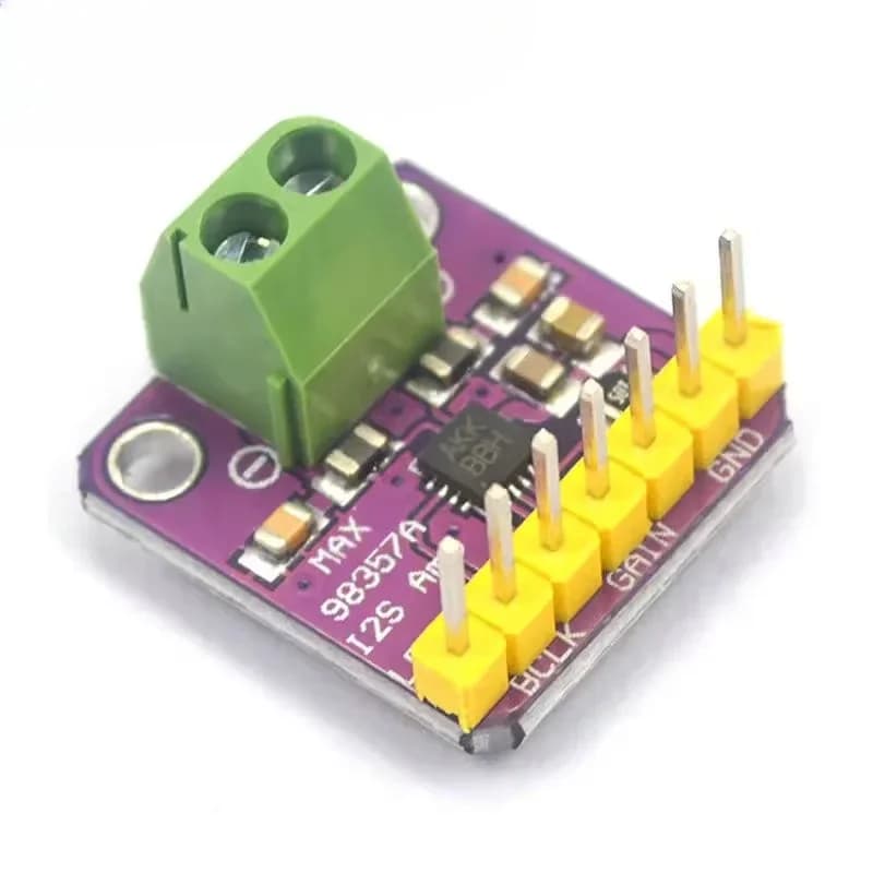 MAX98357 Filterless Class D Mono Amplifier Module I2S Digital Audio DAC 3W Output For Raspberry Pi ESP32 DIY Audio Project
