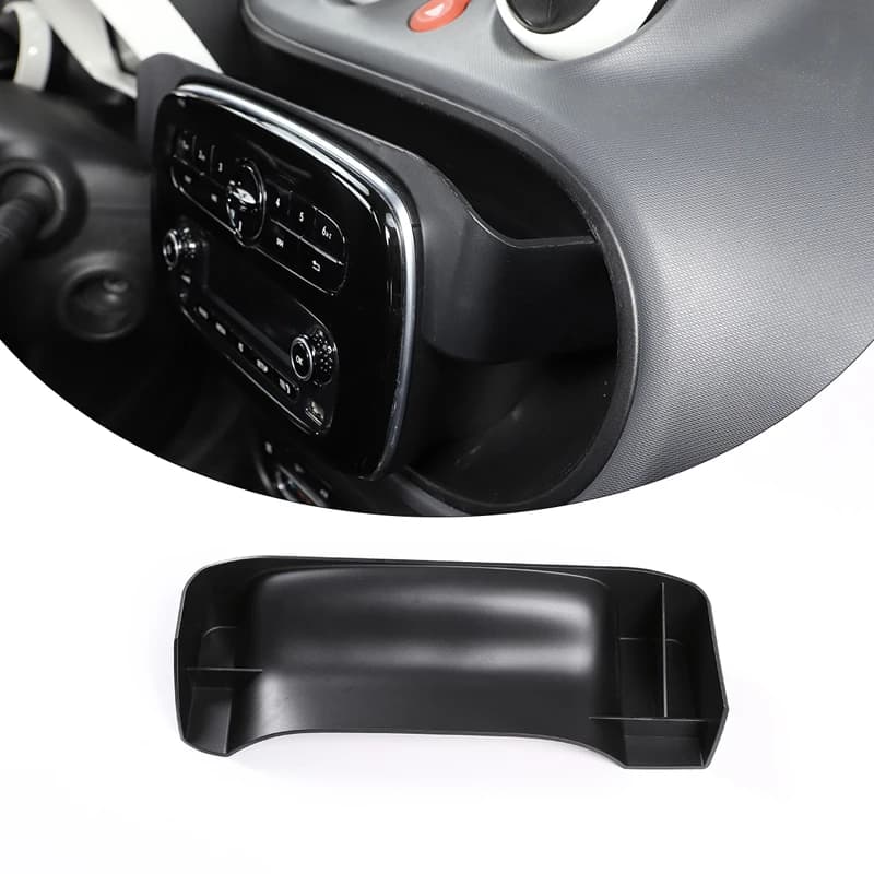 Car Upgrade Interior Dashboard Storage Organizer Tray For Benz Smart 453 Fortwo Forfour 2015-2021 LHD Center Console Box