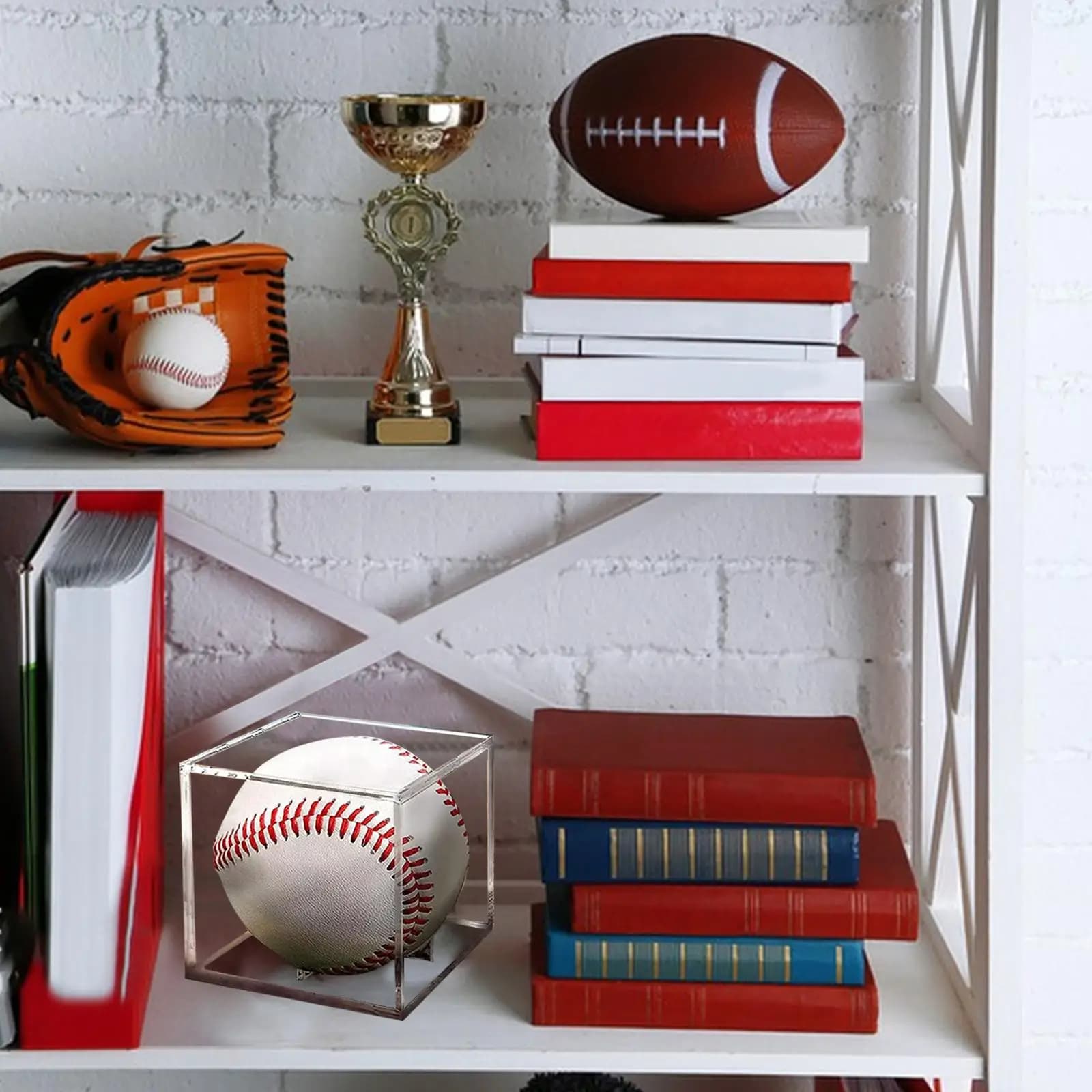 Vetrina da baseball Vetrina da golf da 8 cm per collezioni di palline singole