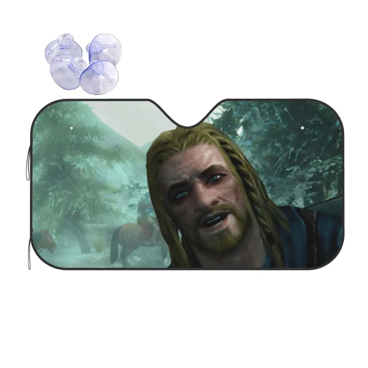 Ehi sei finalmente sveglio Skyrim Parasole Parabrezza Parabrezza anteriore per auto Finestra Visiera parasole Accessori Coperture