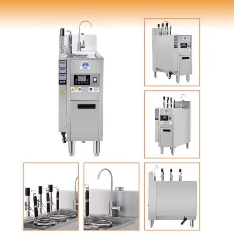 Cuocipasta Elettrico Commerciale con Sollevamento Automatico, Bollitore a Induzione per Noodle, Macchina per Ramen da Cucina