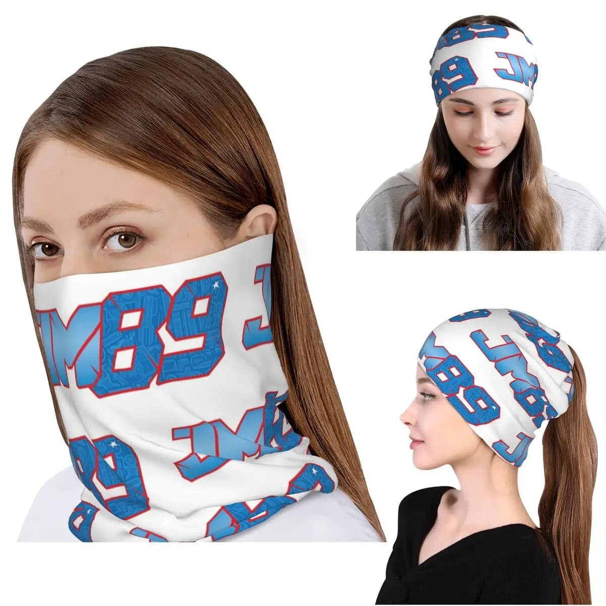 Jorge Martin Number 89 Bandana Copricollo Sciarpa magica Copricapo multifunzione Berretto Cappello Unisex Adulto Traspirante