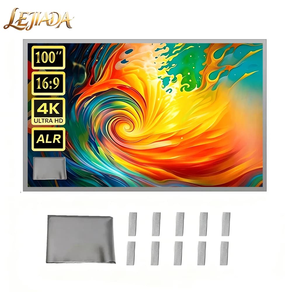 60 72 84 100 120 150 Inch Simple Folding Projection Screen 100 Inch Tent 16:9 Full HD 2K 4K Projector Screen Tent
