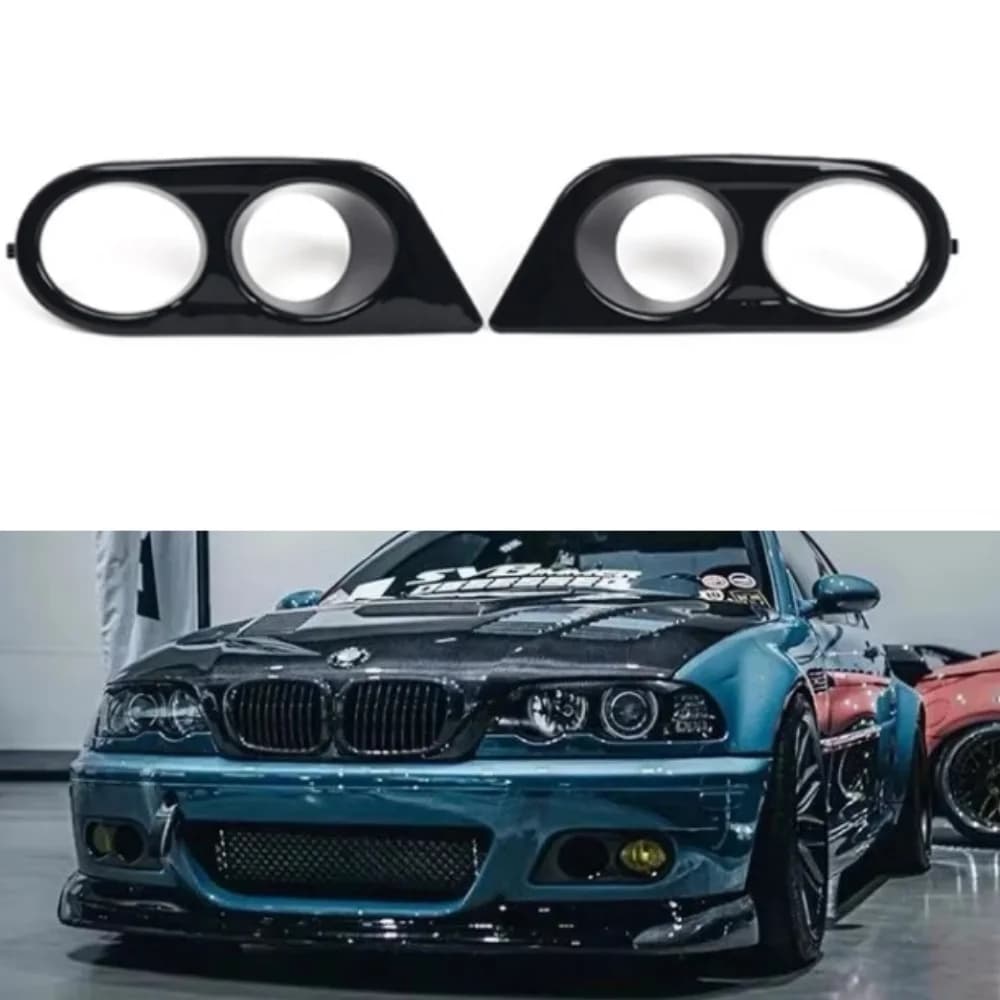 Front Bumper Grille Fog Lamp Cover 51112695255 51112695256 For BMW E46 M3 2001-2006