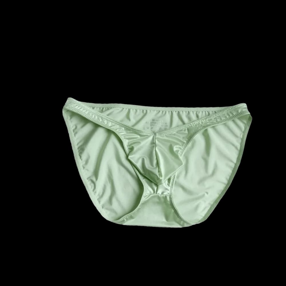 Cool Touch Low Waist Men's U-Pouch Underwear Seamless Lingerie Satin Silk Briefs Narrow Belt Breathable Ice Silk Panties Sports