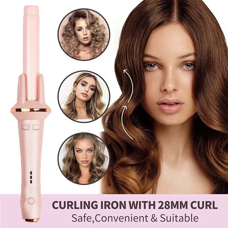 Women's Automatic Ceramic Haircut Iron, with LED Temperature Display, Hairstyles and Waves Tool