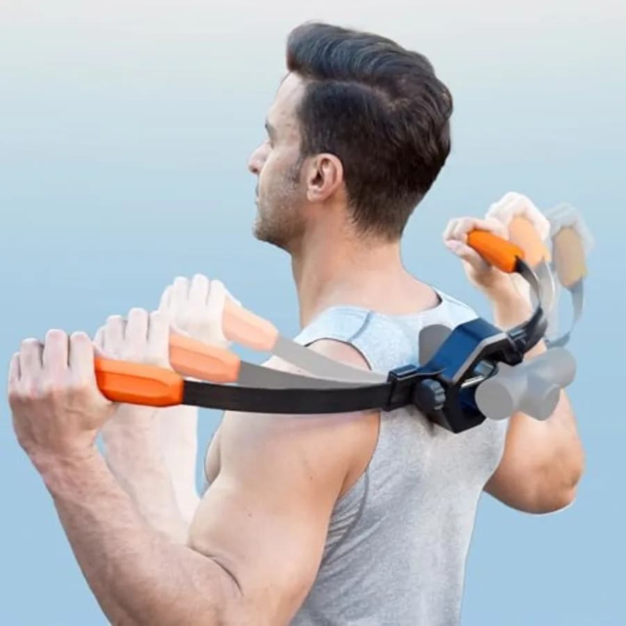 Supporto per Pistola Massaggiante per Zone Difficili da Raggiungere Allevia il dolore muscolare a spalle, schiena superiore, schiena inferiore e gambe. Compatibile con la maggior parte delle M