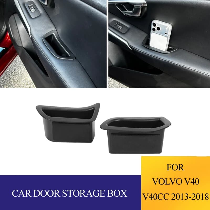 Contenitore Portaoggetti per Maniglia Porta Auto, Organizer per Volvo V40 V40cc 2013-2018, Accessori